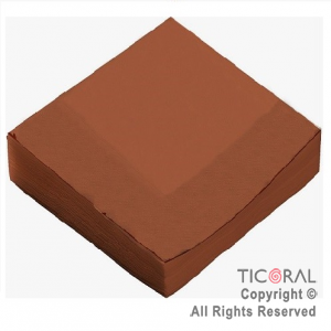 SERVILLETA PREMIUM TERRACOTA 33X33 x 20